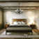 Ethan Solid Wood Platform Bed with Headboard, Rustic Bed Frame