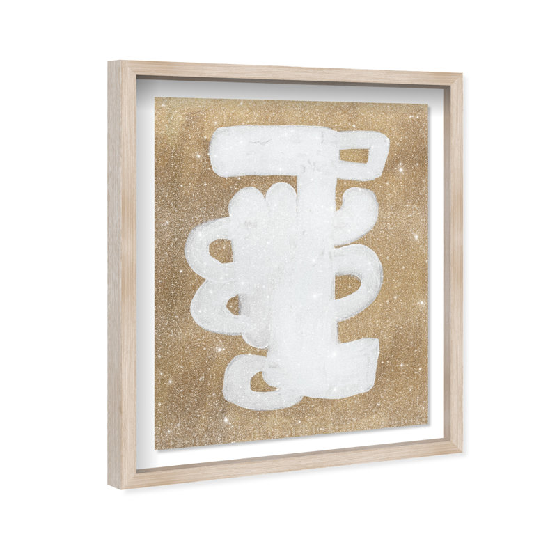 Santana III Shadowbox Abstract Print by Oliver Gal, Black Frame, 16 x 20, Natural Oak Frame, 21.5"H x 17.5"W