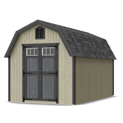 Colonial Greenfield Barn Outdoor Wood Storage Shed