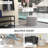 Round Storage Ottoman Coffee Table With Flip Top Tray,Living Room Table