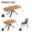 Ensemble de salle à manger 5 pièces, table en chêne et chaises rembourrées-1490938928-1490938929