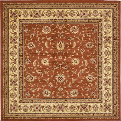 Tapis rouge brique Niles