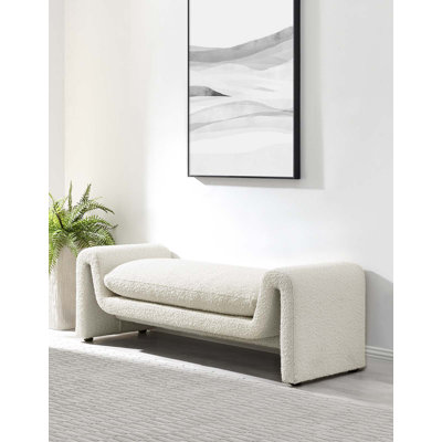 Modway Waverly Boucle Fabric Bench