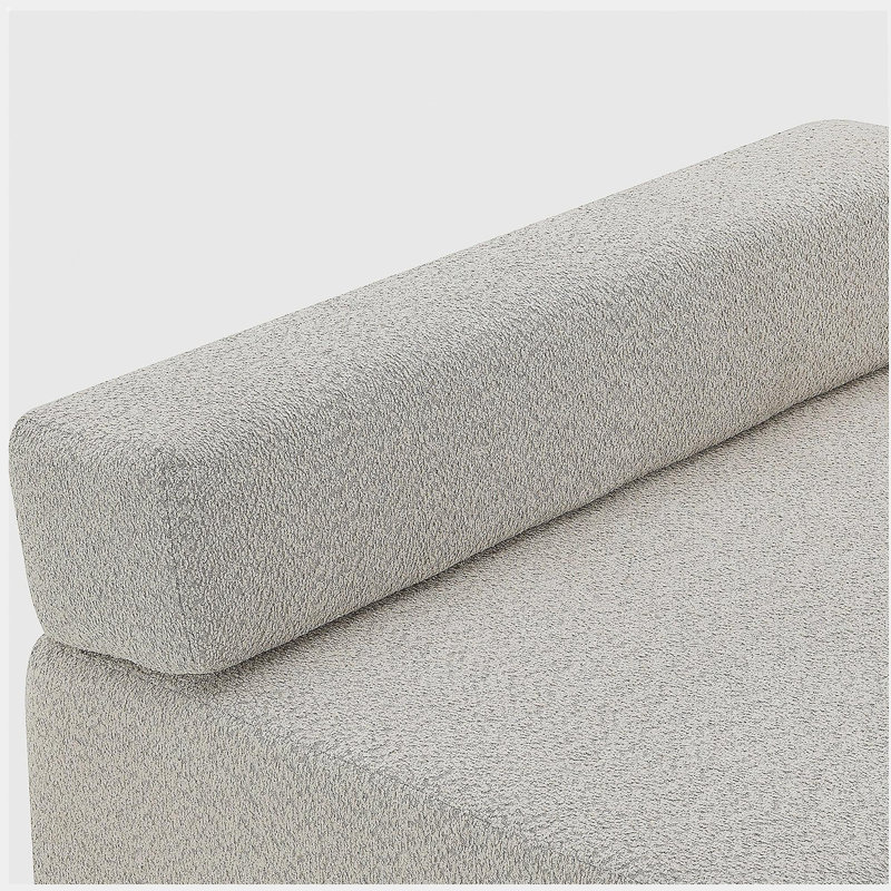 Très grand dossier modulaire en forme de U, canapé de plancher en tissu luxueux, canapé à compression convertible, canapé spacieux rempli de mousse, convient au salon, deux couleurs