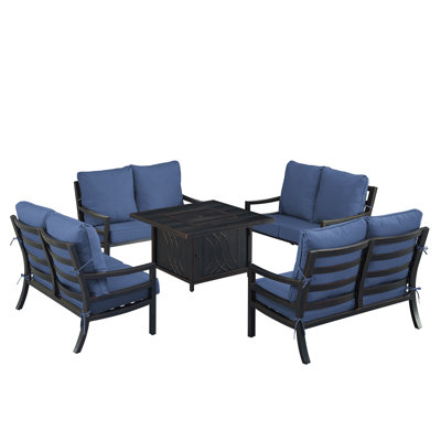 Ferriman 8 - Person Patio Conversation Set with Cushions