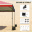Tente portative escamotable portable, abri extérieur pratique pour les activités de patio, de camping et de cour-126065390