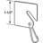 1-1/2 In. X 1-1/2 In., White Plastic, Key Tag With Hook