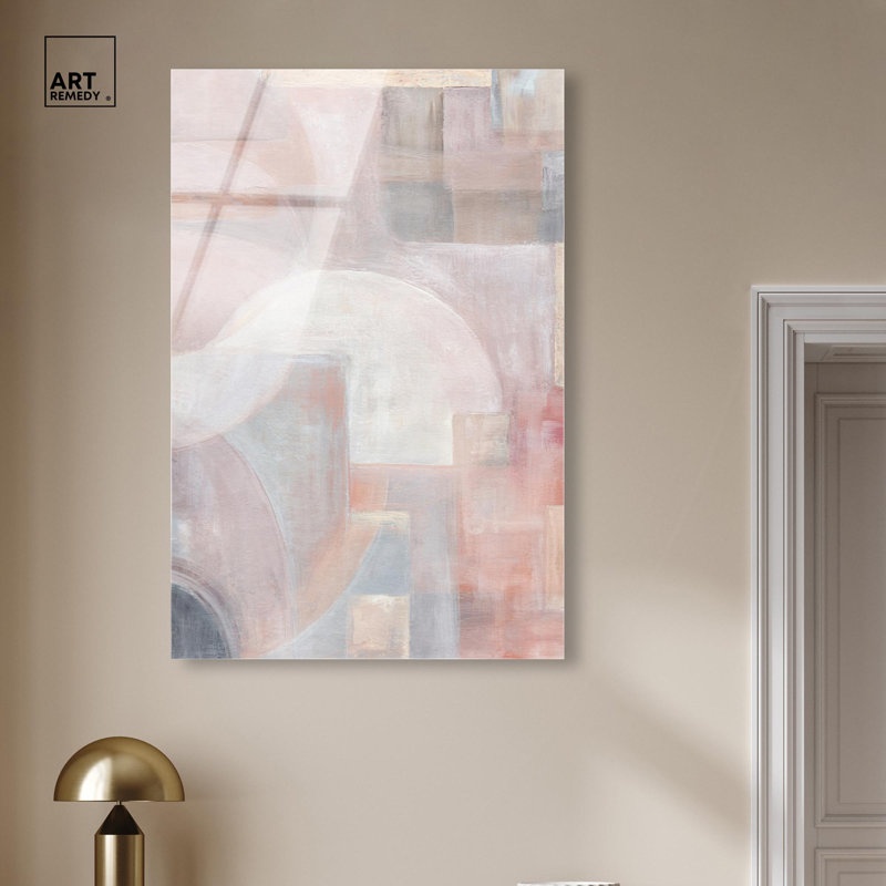 Décoration murale bohème beige symphonique II par Art Remedy, H 45 po x l 30 po