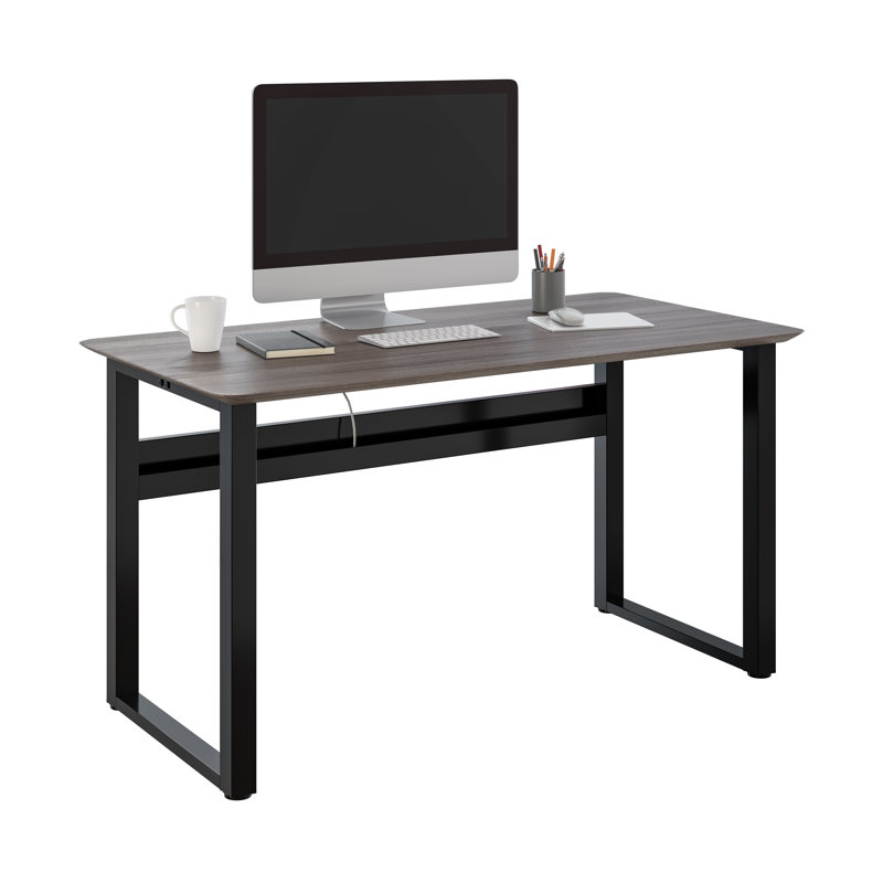 Seville Classics airLIFT® Desk, 54” W x 28” D x 29” H, Ash Wood