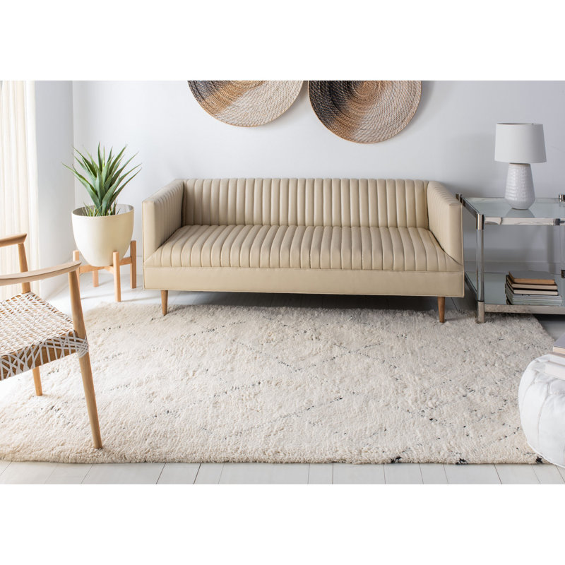 Powell Hand Tufted Wool Geometric Rug, Rectangle 4' x 6'