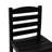 Black Color Armless Outdoor Chairs – HDPE Material   Set Of 2-341867238