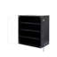 Led Shoe Storage Container - 4 Tier Stackable Wooden Box With Glass Door For Sneakers & Tempered Display-1068289080
