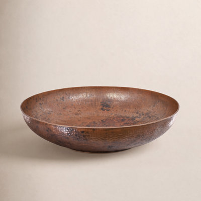 Maestro Tempered Copper Round Vessel Sink