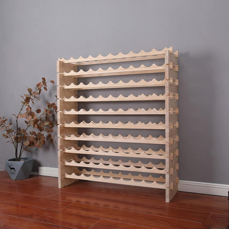 Armoire à vin avec rangement en bois