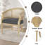 Chaise d'appoint en bois d'hévéa-2044420461