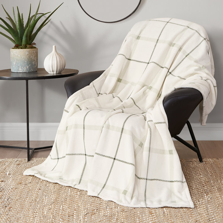 Lucky Brand Feather Knit Yarn Reversible Throws & Reviews