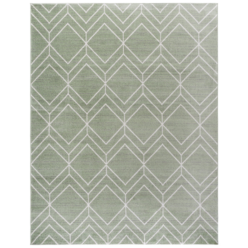Geometric Area Rug, Rectangle 183 x 274 cm