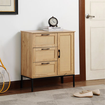 Storage Cabinet With Drawers And Adjustable Shelves For Living Room, Dining Room