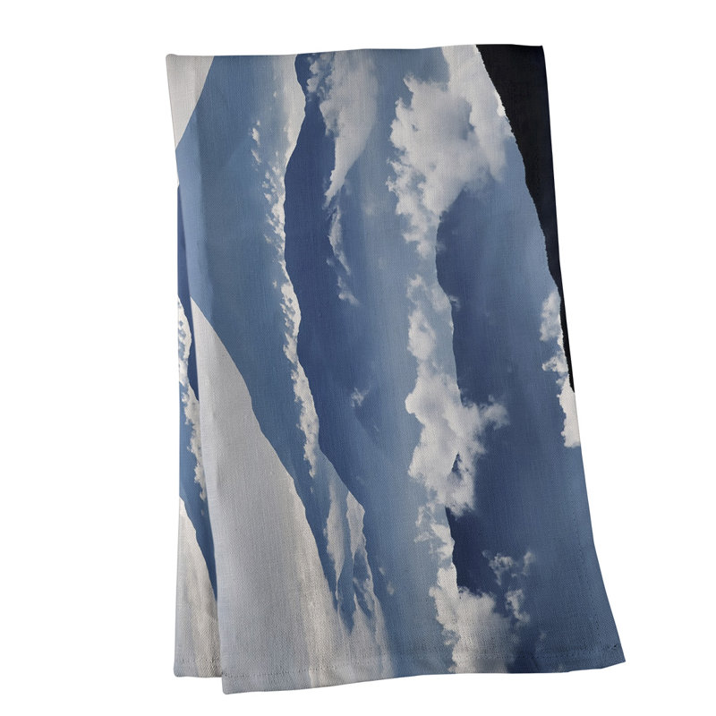 Une vue de la serviette de thé mt. fuji, Brun, Polyester sergé