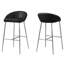 Tabouret de bar ou de cuisine à hauteur de comptoir chromé de style contemporain Clouchete-100090136-28021204