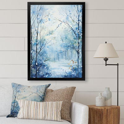 Winter Landscape Snowfall Forest IV - Winter Landscape Wall Art