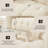 Luxurious 110.2'' Chenille Sofa Modern Black Cloud Couch  Square Arms -633266064