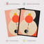 Wall Art Print Tangerine Abstract Dream Orbs Orange Oil Painting Poster