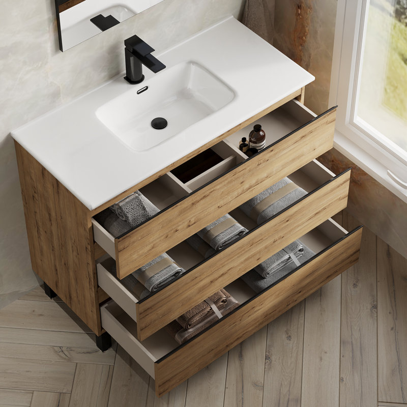 Sabree 1mm Double Bathroom Vanity with Basin