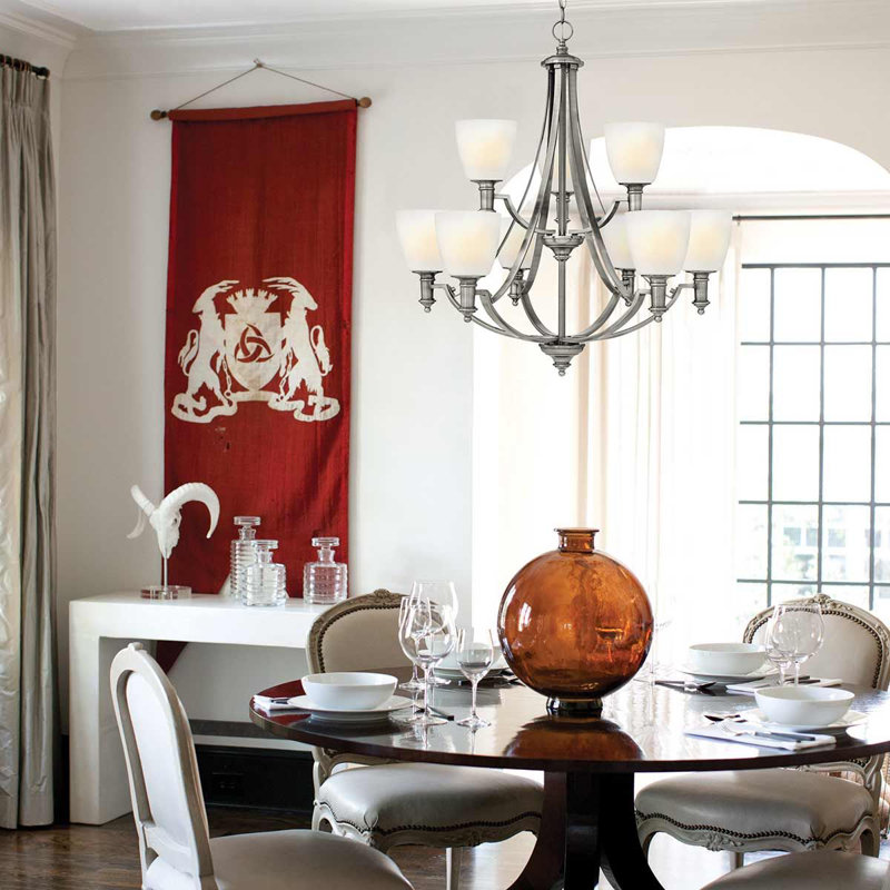 Fido 9 - Light Shaded Chandelier