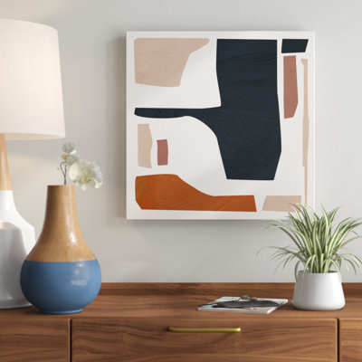 «Mid Century Shapes IV» par Melissa Wang, reproduction sur toile