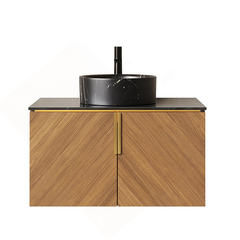 Meuble-lavabo mural avec portes de salle de bain, 30"