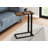  Rustic 25" Brown and Black Distressed End Table