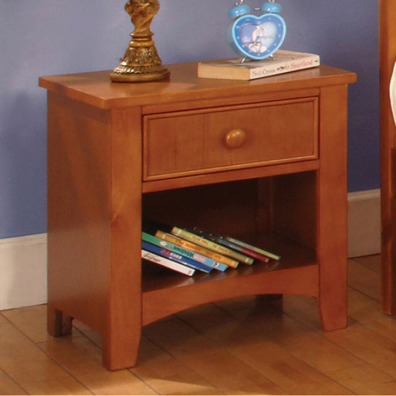 Gailyn 19'' W Wood Nightstand, Brown