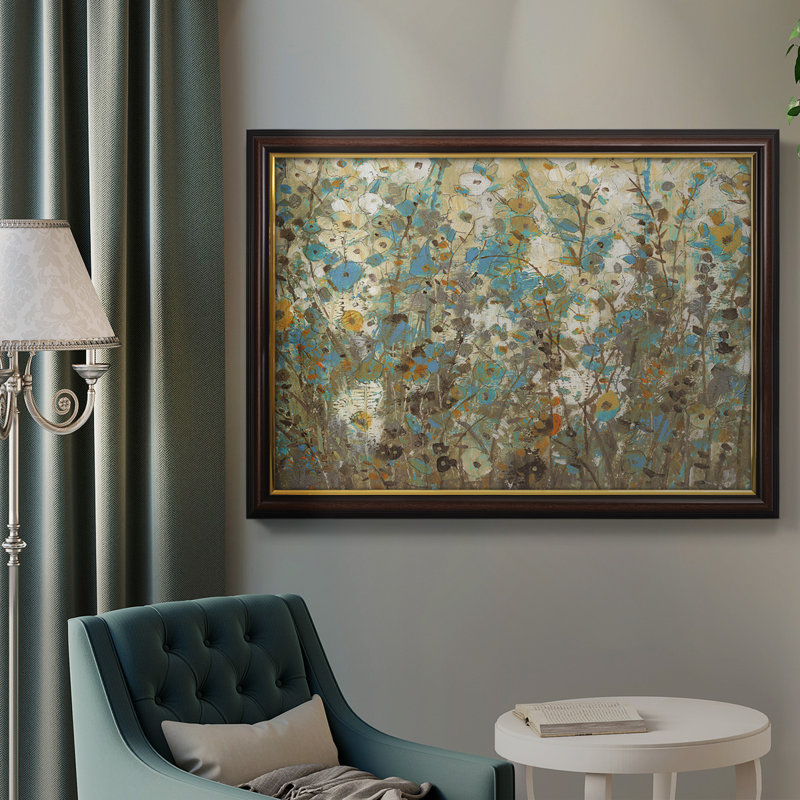 Toile encadrée de qualité supérieure «Flowering Vines II» - prête à être accrochée, H 24 po x l 36 po x P 2,5 po
