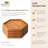 Wood 4 Piece Coaster Set