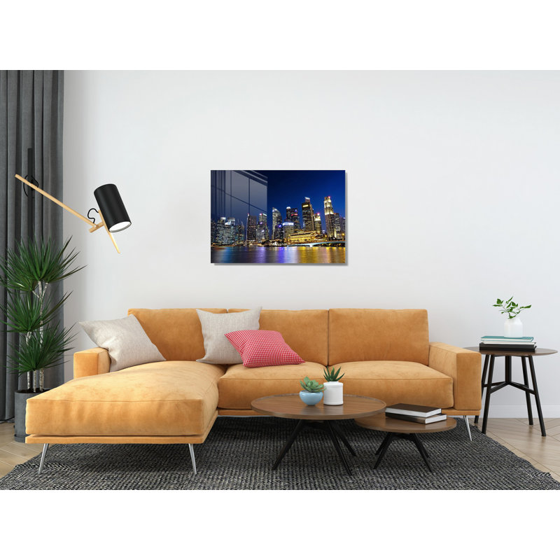 Peinture décorative en verre trempé, H 11,8 po x l 17,7 po
