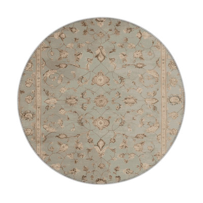 Tabriz Gray Indoor and Outdoor Area Rug