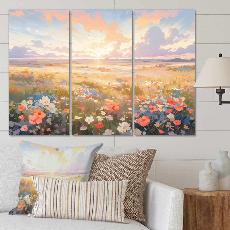 Traditional Plants & Flowers Wall Decor on Metal
