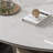 Oval rock panel coffee table living room-110943386