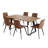 Jilliann Modern Kitchen Dining Set, 51'' to 67'' Extendable Dining Table with 32"H Upholstered Dining Chairs(1Table 6Chairs)-1279751417-1322620705
