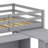 Twin Size Loft Bed With Pull-Out Desk & Drawers & Open Shelves-991279553