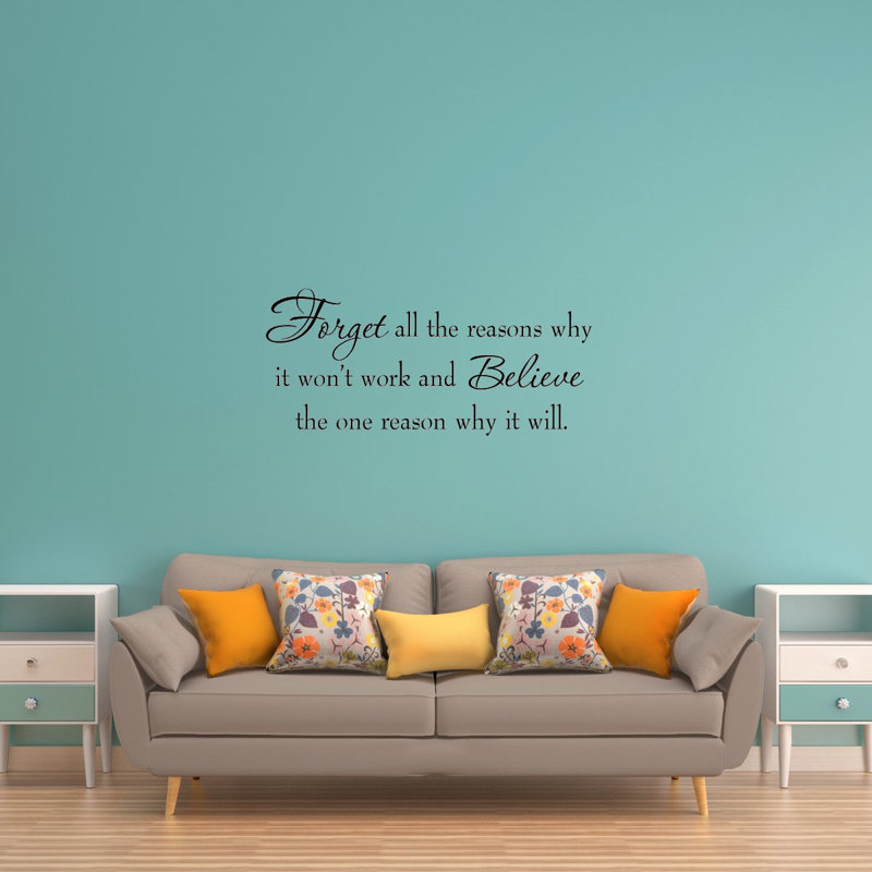 Ducale Text & Numbers Wall Decal, 20" H x 44" W