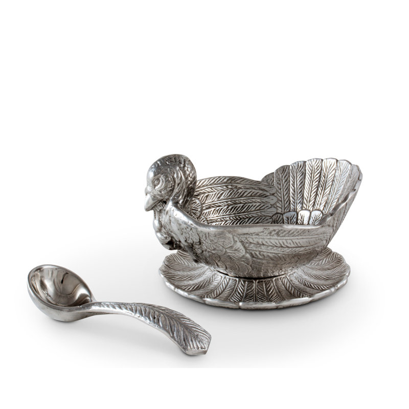 Ensemble 3 pièces de serveurs de condiment turquie Game Birds