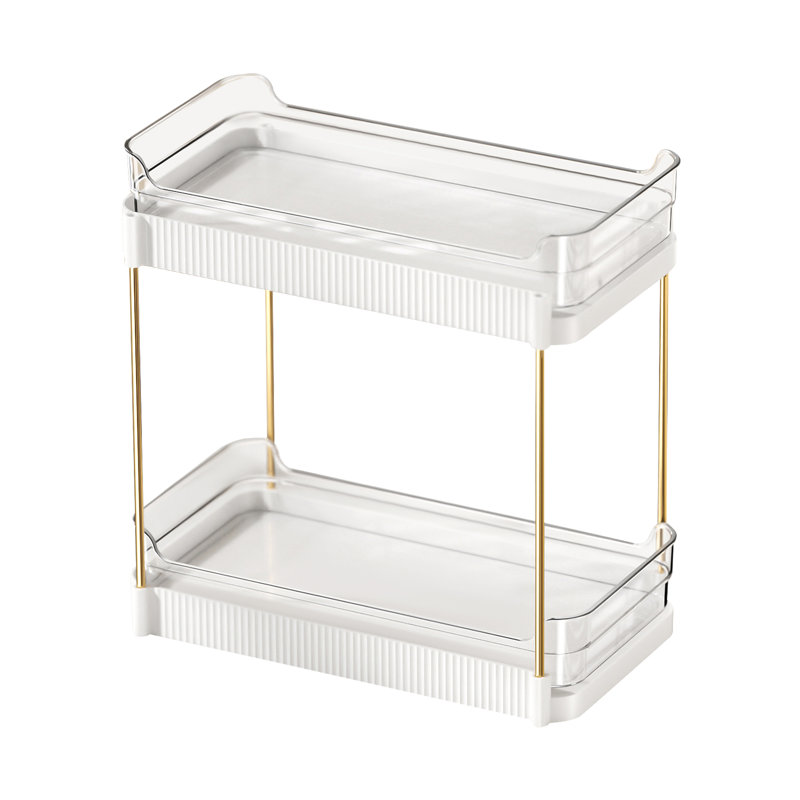 Tablette de meuble-lavabo à 2 niveaux