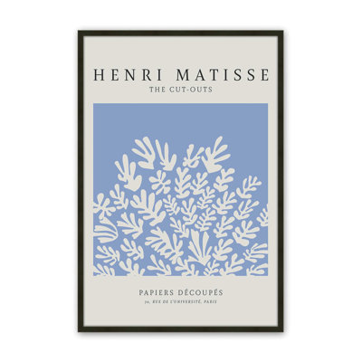 Affiche La Gerbe en bleu Matisse