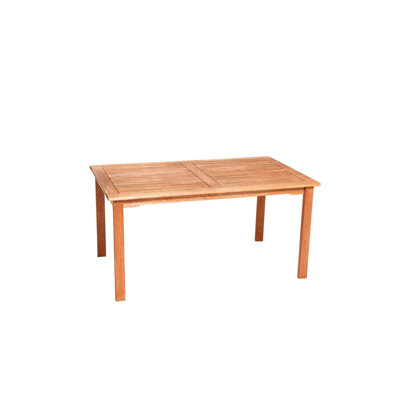 Adabpreet Rectangular Wood Outdoor Dining Table , cm W 90cm cm D