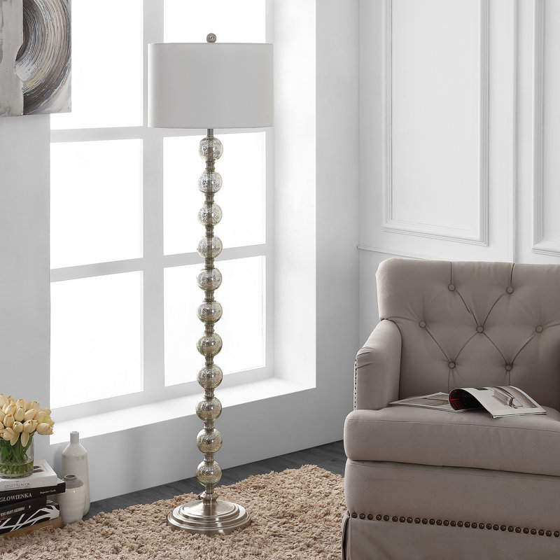 Sarina 60'' Nickel Traditional Floor Lamp