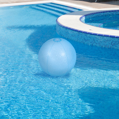 Ballon de plage gonflable mosaïque - 20 po - bleu