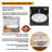 Badal Grey Marble Vessel Sink – 15.5" Round Textured Exterior Natural Stone Bathroom Sink