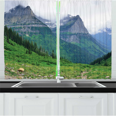 Ruffled Kitchen Curtain